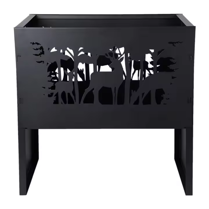Esschert Design Brasero ciervo rectangular - 1