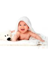 Irisana - Toalla de Baño de Microfibra - Beige - 70 x 70 cm - Albornoz de Bebe con Capucha - Tacto Suave - Ideal Para Pieles Sensibles - Secado Rápido - details 1