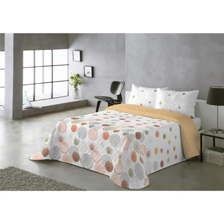 Colcha Bouti Reversible Modelo Rocío –Colcha Ligera de Verano, Ropa de Cama Decorativa para Dormitorio – Disponible en Varias Medidas - 1