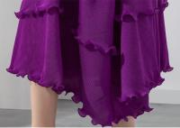 Vestido Largo De Color Sólido Para Mujer Miyake Estilo Bandage Sin Mangas Diseño De Pliegues A-Line Casual Para Fiestas Noche - details 13