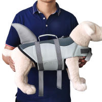 Chaleco De Seguridad Para Perros Shark Con Alta Flotabilidad Ropa De Natación Para Pequeños Perros Asa Para Medianos Y Grandes Perros Para Surfeo - details 6