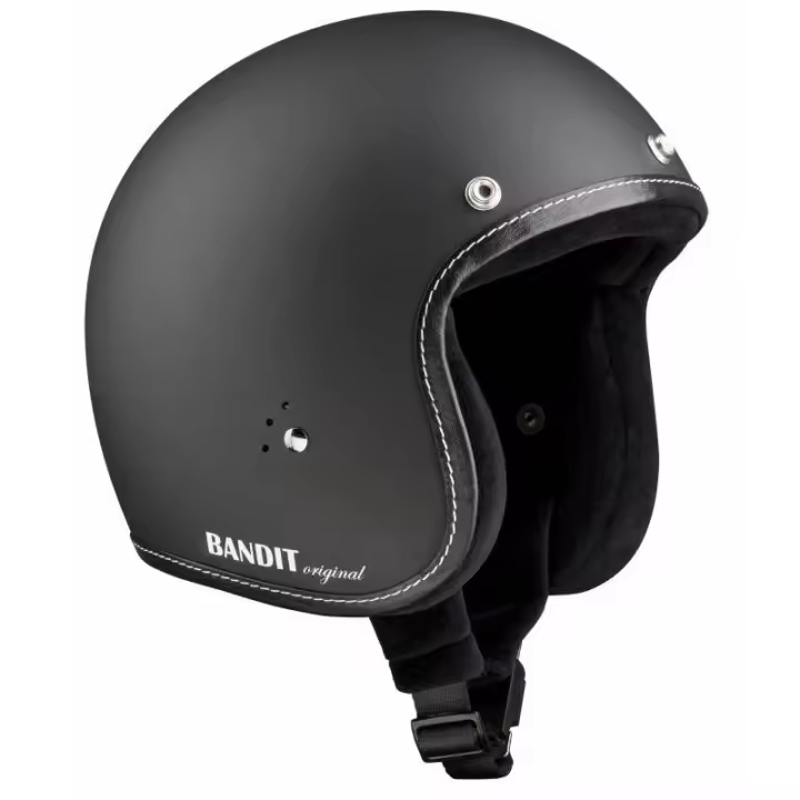 Casco moto Bandit Premium 20 anniversary Negro Mate Open face NO Homologado JETPMB - 1
