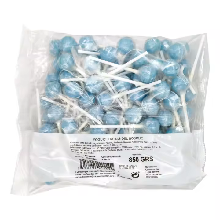 CHUPA CHUPS YOGURT FRUTOS DEL BOSQUE 100 UNDS. CERDÁN - 1
