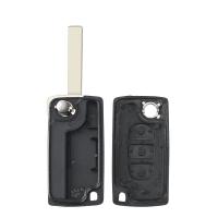 Banner - Carcasa mando llave del coche 3 botones compatible con citroen y peugeot negro v2