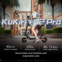 Patinetes Electricos Adultos Plegable KuKirin G2 Pro con motor 600W,  Patinete Eléctrico para Adultos, batería 48V 15AH, velocidad máxima de 50km/h, neumáticos de 9 pulgadas, autonomía 58 km, frenos de disco dobles, asiento desmontable Scooter eléctrico - details 0