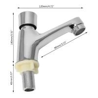Grifo De Baño Auto-Cerrado Ahorrador De Agua Con Botón De Retraso Accesorio De Baño Material De Acero Inoxidable Montaje En Superficie - details 4