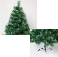 MEJORADA Árbol de Navidad Pino 120-210cm, Abeto Artificial Ignífugo con Hojas de Aguja, Decoración Navideña Ideal para Hogar, Oficina y Local con Piñones y Soporte Metálico - details 7