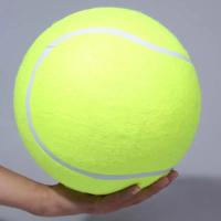 Bola De Tenis Para Perros Grande 7/8/9.5 Pulgadas Juguete De Masticar Mega Jumbo Para Niños Y Entrenamiento Fleece Interactive Toys Para Mascotas - details 2
