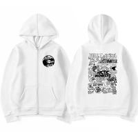 Sudadera De Capucha Con Estampado Arctic Monkeys Vintage Abrigada Para Otoño E Invierno Cierre De Cremallera Estilo Oversized Sudadera De Algodón Para Hombre - details 1
