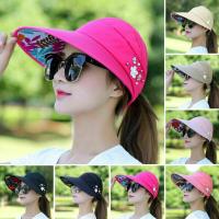 Sombrero De Verano Para Mujer Con Pico Ancho Plegable Protección UV Sombreros De Playa Capaz De Protegerse Del Sol - details 0