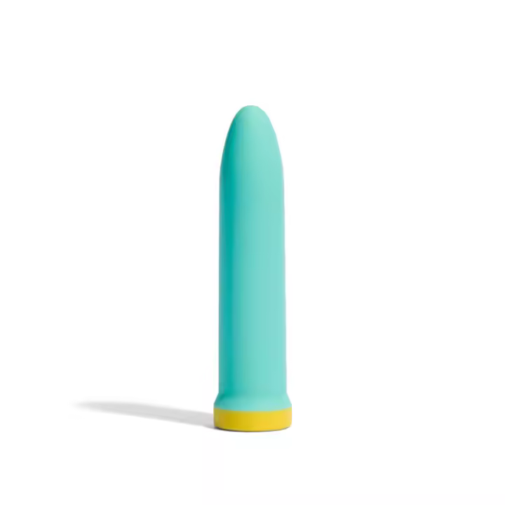 Platanomelón - Mini Vibrador con 3 Velocidades y 4 Modos, Sumergible y Recargable - Bali Turquesa - 1