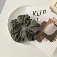 Lote De 6 Scrunchies Para Mujer Y Niñas Microfibra Tejida Estilo Coreano Japonés Moda Scruncies Decorativos Cinta Elástica De Poliéster Para Uso Casual - details 5