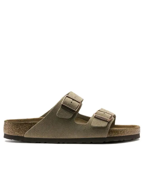 Sandalia Birkenstock Arizona suede taupe unisex - 1