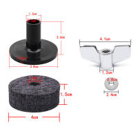 Juego De Accesorios Para Batería De 18 Piezas Negro Repuesto De Pelo Para Instrumentos Musicales - details 4