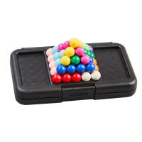 Juego De Rompecabezas 3D Clásico Pirámide Tablero De Desafíos 120 IQ Bola De Perlas Juguetes Montessori Para Niños Desarrollo Mental Lógico - details 5