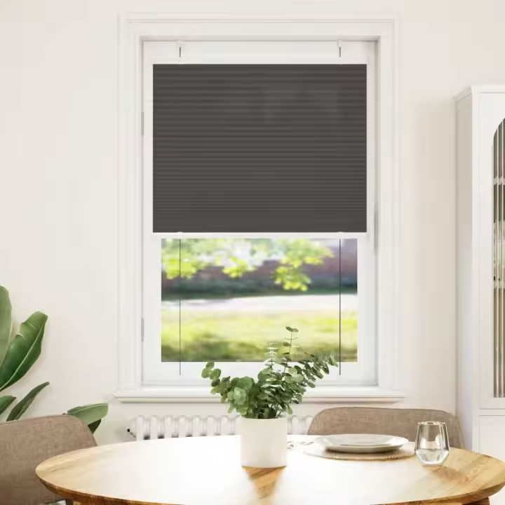 Estor Plisado negro 80x100 cm Tela Ancho 79,4 cm Poliéster - 1
