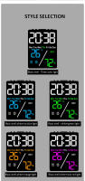 Reloj Digital Multifunción Con Ajuste De Brillo En 3 Niveles Pantalla LED Recargable Mostrador Con Fecha Y Temperatura - details 8