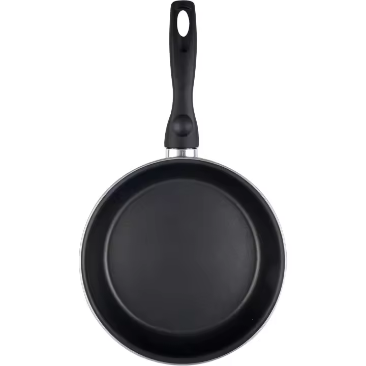MAGEFESA Black - Sartén 24 cm de acero esmaltado, antiadherente bicapa reforzado, color negro exterior. Apta para todo tipo de cocinas, incluida inducción. 50% de ahorro - 1