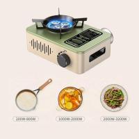 Estufa de gas al aire libre Horno de casete doméstico portátil a prueba de viento Cas olla caliente estufa de barbacoa salvaje - details 0