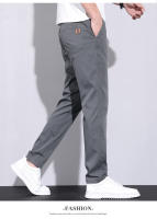 Pantalones Casuales De Algodón De Calidad Superior Para Hombres Estilo Recto Cierre De Cremallera Pantalones De Todas Las Estaciones - details 3