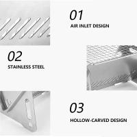 Mini Barbacoa Portátil Para Camping En Acero Inoxidable Plegable Multifuncional Para Exterior BBQ Grill De 2-3 Personas Con Dispositivos De Seguridad - details 4