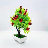 Planta Artificial De Bonsái De Frutas Con Naranja Manzana Limón Decoración Para El Hogar Y Sala De Estar Arbolado Falso De Tamaño Pequeño - details 26