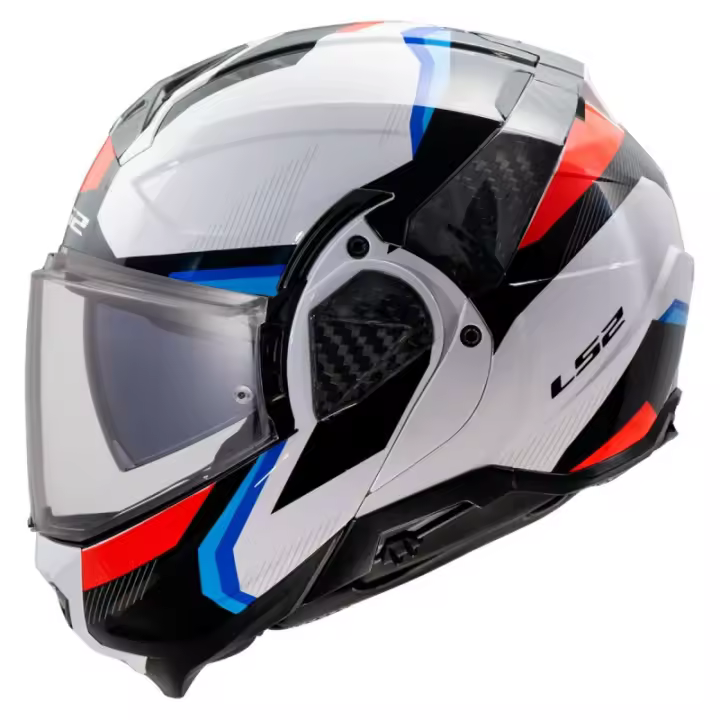 Casco modular LS2 FF910 Advant II Triple - Blanco Azul Rojo - 1