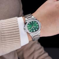 Reloj De Pulsera De Cuarzo Para Hombre OGEDA Diseño Clásico Resistente Al Agua Con Tres Manos Reloj De Business Para El Hombre Militar Material De Pulso De Tungsteno Acero Y Aleación - details 1
