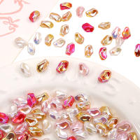 5Pcs Perlas De ABS De Alto Brillo Estilo Barroco Forma Irregular Cuentas Sueltas Para Manualidades Y Creación De Collares DIY - details 1