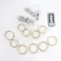 Luz De Tela LED 3/6M Guirnalda De Hadas Para Ventana Decoración De Hogar Para Navidad Boda Y Fiesta Cadenas De Luz USB Con 8 Modos - details 10
