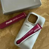 Funda De Teléfono INS Nueva Para iPhone Con Portador De Labial Y Silicone De Color Rhode Compatible Con Series 16 15 14 13 12 11 pro Max plus - details 8