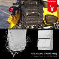 Bolsa De Sillín Para Motocicleta Rhinowalk Capacidad Grande 13L Con Panel De Soporte Organizador De Almacenamiento Lateral De Libera Rápida - details 14