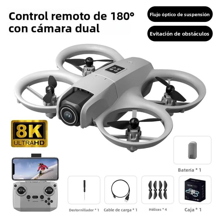 Dron De Fotografía Aérea Mini HD Con Control Remoto Y Cámara Dual Altura De Vuelo Flotación Óptica UAV De Batería Recargable