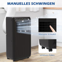 Aire acondicionado portátil 3 en 1: Refrigeración, ventilación y deshumidificación, BTU 9000, control remoto LED con temporizador. - details 4