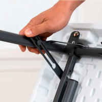 Mesa cuadrada plegable blanco 94x94x74 cm Lifetime - details 5