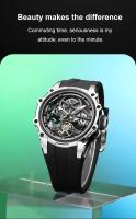 Reloj Mécanico De Lujo MEGIR Para Hombres Con Pantalla De 43mm Acero Inoxidable Impermeable Luminoso Resistente Al Choque Movimiento Automático - details 7