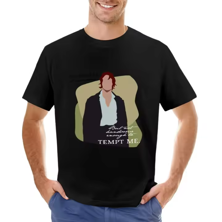 Camiseta De Mr. Darcy De 'Pride And Prejudice' Para Hombres Manga Corta Estilo Casual Cómoda Y Ligera Protección Solar Secado Rápido Y Sin Arrugas - 1