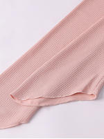 Nuevo Asia Mujer Conjunto De Dos Piezas Rosa Ribbed Tejido Con Top De Manga Larga Y Falda Maxi Espalda Descubierta Estilo Elegante Para Fiesta Y Club - details 9