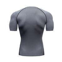 Camiseta De Compresión Para Hombre Verano Deporte Fitness Gimnasio Secado Rápido Running Tops De Entrenamiento Cuello Redondo T-Shirt Deporte Corporal - details 2