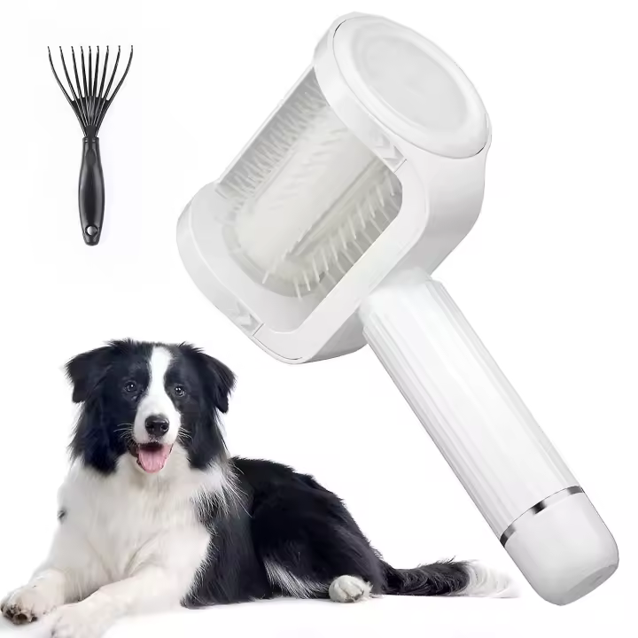 Electric Dog Brush For Long Haired Dogs Slicker Brush For Dogs Shedding High-efficiency Pet Grooming Brush Easily Cleaning Eco-friendly Portable Saves - 1