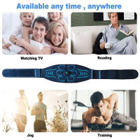 Cinturón De Tonificación Muscular Abdominal EMS Estimulador Muscular USB Recargable Masajeador Corporal Para Fitness Y Ejercicio En Casa O Oficina - details 6