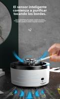 Cenicero Inteligente Purificador de Aire,2 en 1 with HEPA Filter y Tecnología Iones Negativos, Delete Humo y Malos Olor in Tabaco,USB Recargable y Automático,Ideal para Hogar y Oficina, Gift Perfecto para Fumadores - details 8