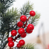 Decoración De Navidad Artificial Rama De Uvas Rojas Para Vaso Flores Falsas Para El Hogar Adornos De Árbol De Navidad Accesorio De Plantas - details 5