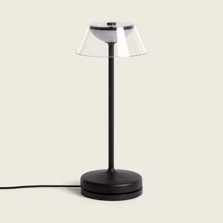 Ledkia Lámpara de Mesa LED 3W Portátil con Batería USB Recargable Dipley Negro - 1