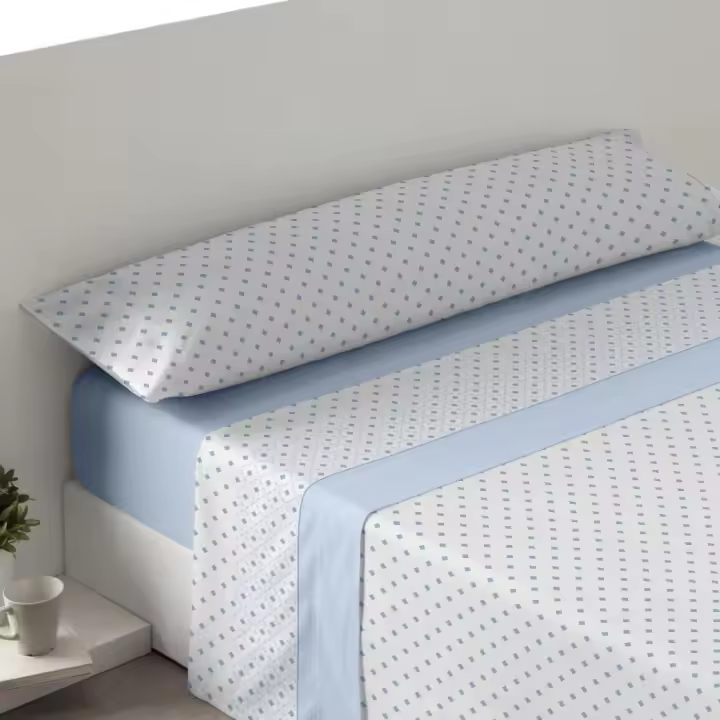 KYTZIAS - Juego de Sábanas Verano Tacto Extrasuave. Tejido 100% Poliéster. Juego de cama 3 Piezas Microfibra. Sábanas de Verano de colores. Ropa de cama lisa y suave. Estampados modernos para cama de 90, 105, 135 y 150 cm. - 1