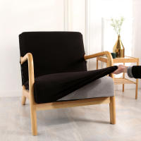 Cubierta De Silla De Mano Elástica De Color Sólido Con Cierre De Cremallera Protector De Muebles Lavable Para Decoración Del Hogar - details 4