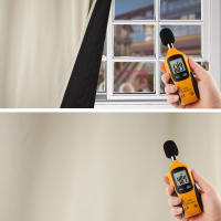 Cortinas De Algodón Aislantes Térmicas Y Antipolvo Para Dormitorio Negro 100% Cortinas Calefactoras Y Anti-Viento Con Aislamiento Acústico - details 10