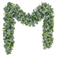Planta Artificial De Eucalipto 170cm Hojas Para Decoración De Bodas Y Jardines Falsas Babys Breath Vines De Seda Colgantes Para El Hogar - details 2