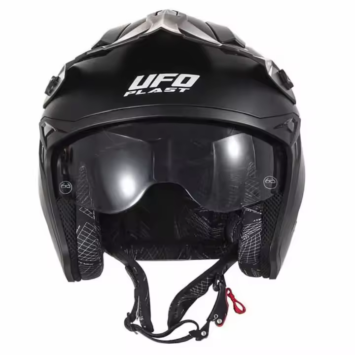 Ufo Casco Jet Sheratan Negro Adulto - 1