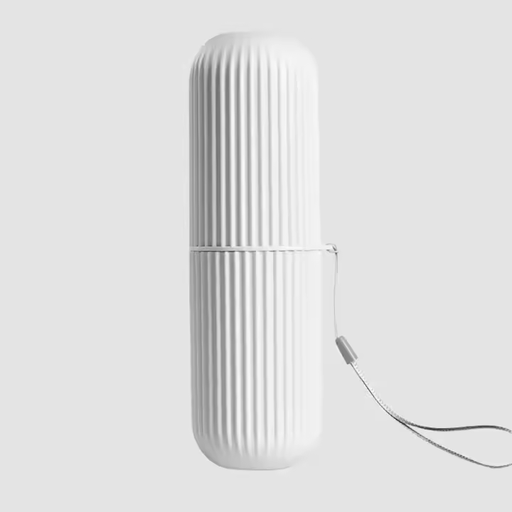 Copa Portátil Para Cepillo De Dientes Y Pasta De Dientes Organizador De Viaje Estuche De Almacenamiento Creativo De Plástico Para Baño - 1
